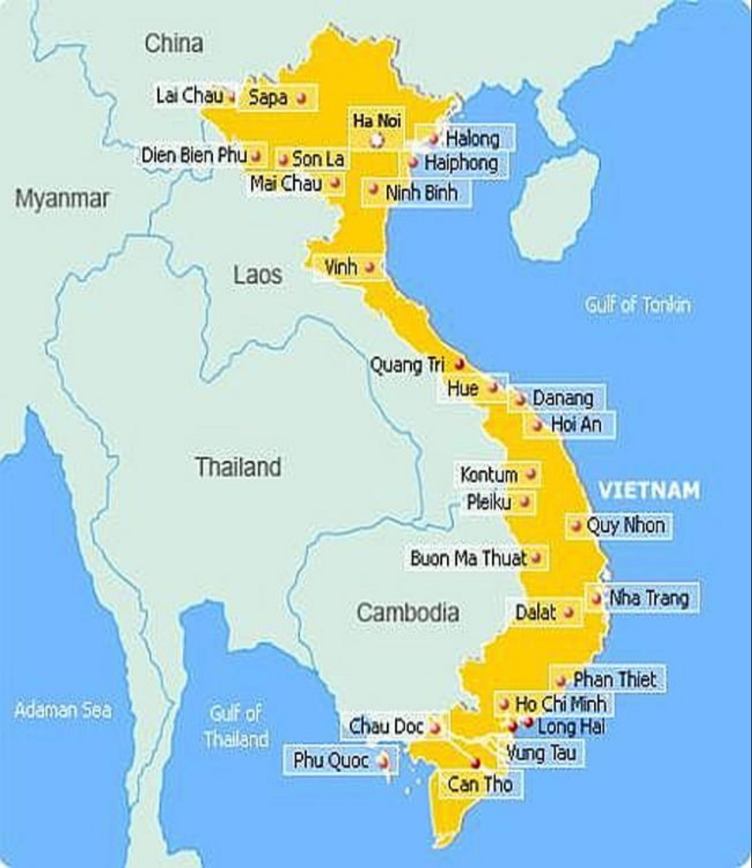 ban do viet nam 13 - Văn phòng công chứng tỉnh Kon Tum